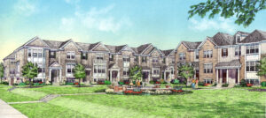 Edward R. James Homes has built thousands of homes in Glenview, including the 171 homes at Westgate at The Glen, which will see first deliveries later this year. (Mews townhomes shown).