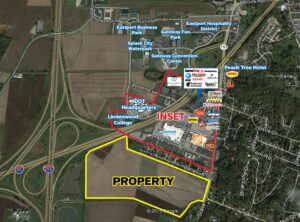 This 104-acre retail or industrial development site in Collinsville, Ill. is just one of the listings up for auction by SVN AuctionWorks.