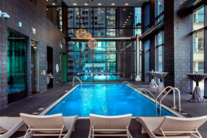 73 East Lake was named Chicago's top luxury rental community by Homescout Realty. The building features three floors of amenities, including an indoor pool and oversized spa with waterfall.