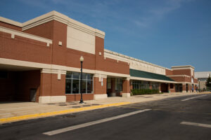 Town Square of Schaumburg, located at 140-200 S. Roselle Road, includes a former Dominick's that closed in December 2013.
