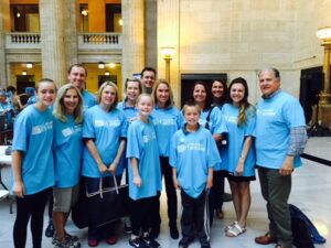 Team TJ bagged hundreds of meals at the recent Feed My Starving Children event.