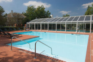 The Arbors of Brookdale offers residents family-friendly clubhouse amenities, complete with an indoor and outdoor pool. 