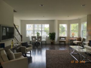 The model home at Somerset Townhomes showcases the spacious and flexible floorplans.