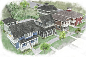 At Heritage Harbor Ottawa Resort, buyers can choose from cottage-style single-family homes and duplexes in the development’s newest pocket neighborhood, the Cottages at River Row.  