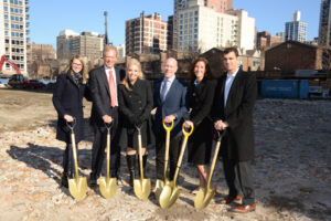 2.Steve and Randy Fifield and members of the Fifield development team at The Sinclair construction site.