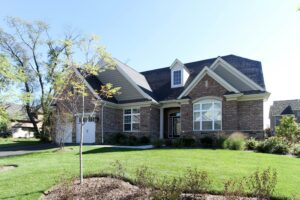 At The Reserve of St. Charles, recent empty nester home buyers have been attracted to ranch designs offered by Meritus Homes such as the one pictured here. 