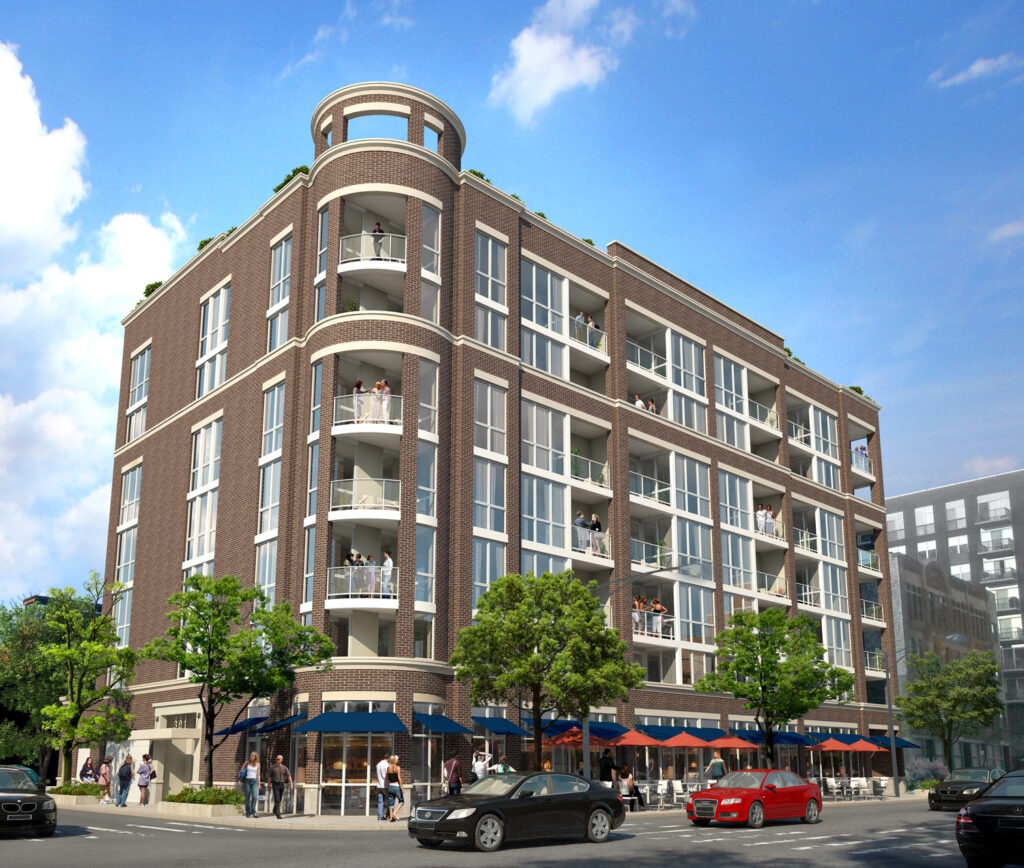 Sedgwick Properties has broken ground on a 69-unit luxury apartment building at 301 W. North Avenue in Chicago’s Old Town neighborhood.