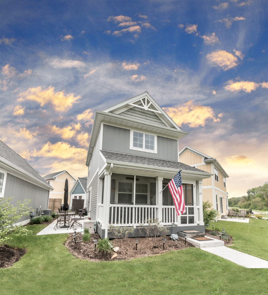 Prospective buyers at Heritage Harbor Ottawa are able to test-drive the community by staying in one of several available vacation rental cottages.