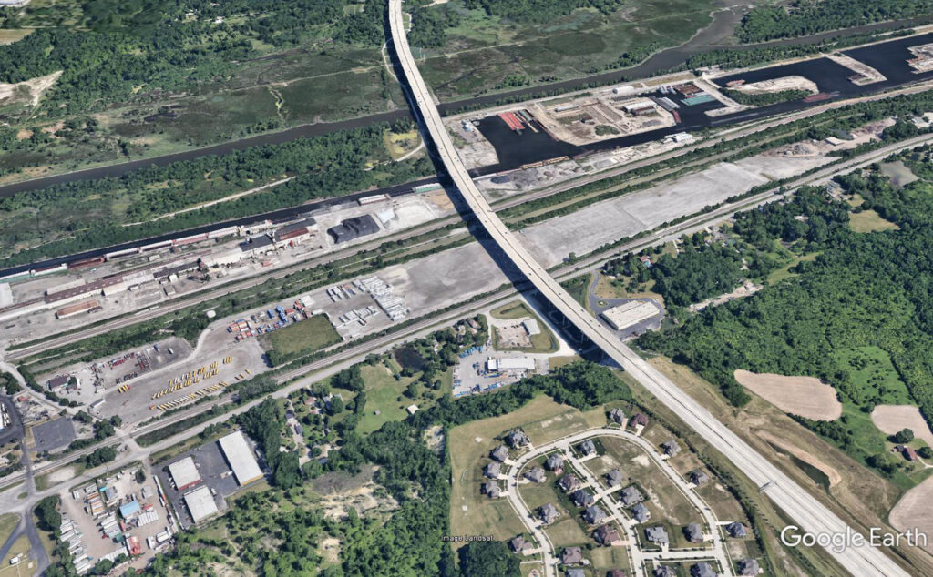 Transwestern represented Chicago Truck Parking in a 47-acre ground lease at 12300 New Ave. in unincorporated Lemont, Illinois. The transaction is one of the largest parking leases in Chicago-area history. (Credit: Google Earth)