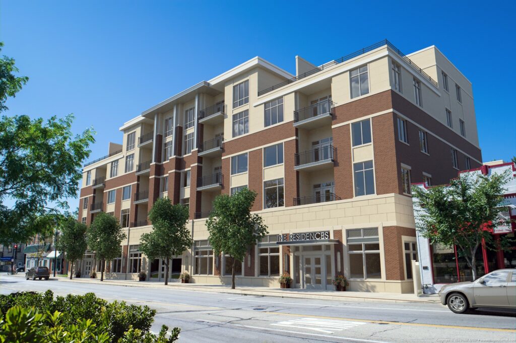 M&R Development's suburban projects include The Residences at Wilmette, a 75-unit luxury rental community in downtown Wilmette, Ill.