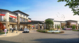 Griffin Plaza, a KTGY-designed senior living community in the heart of a 10-acre shopping plaza in Simi Valley, Calif., serves residents and neighbors alike. 