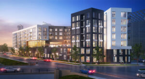 TriVista on Speer, designed by KTGY Architecture + Planning, is a 322-unit luxury apartment building currently under construction adjacent to Denver’s Golden Triangle neighborhood.
