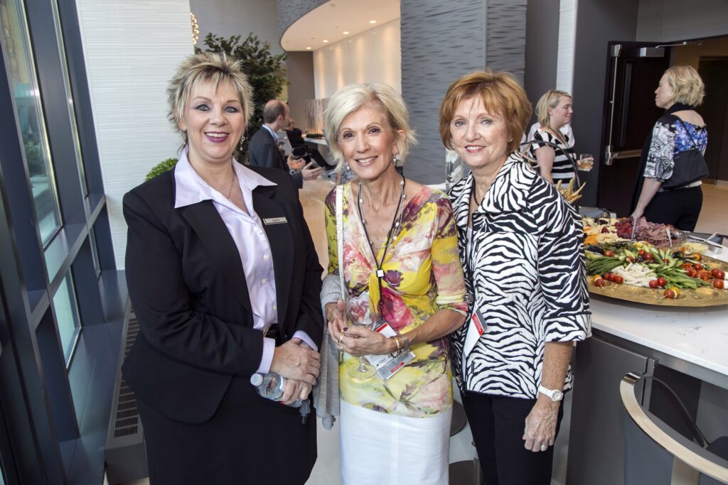 Dawn Bishop (left), property manager of 73 East Lake in downtown Chicago,brings extensive experience to the team at RMK Management.