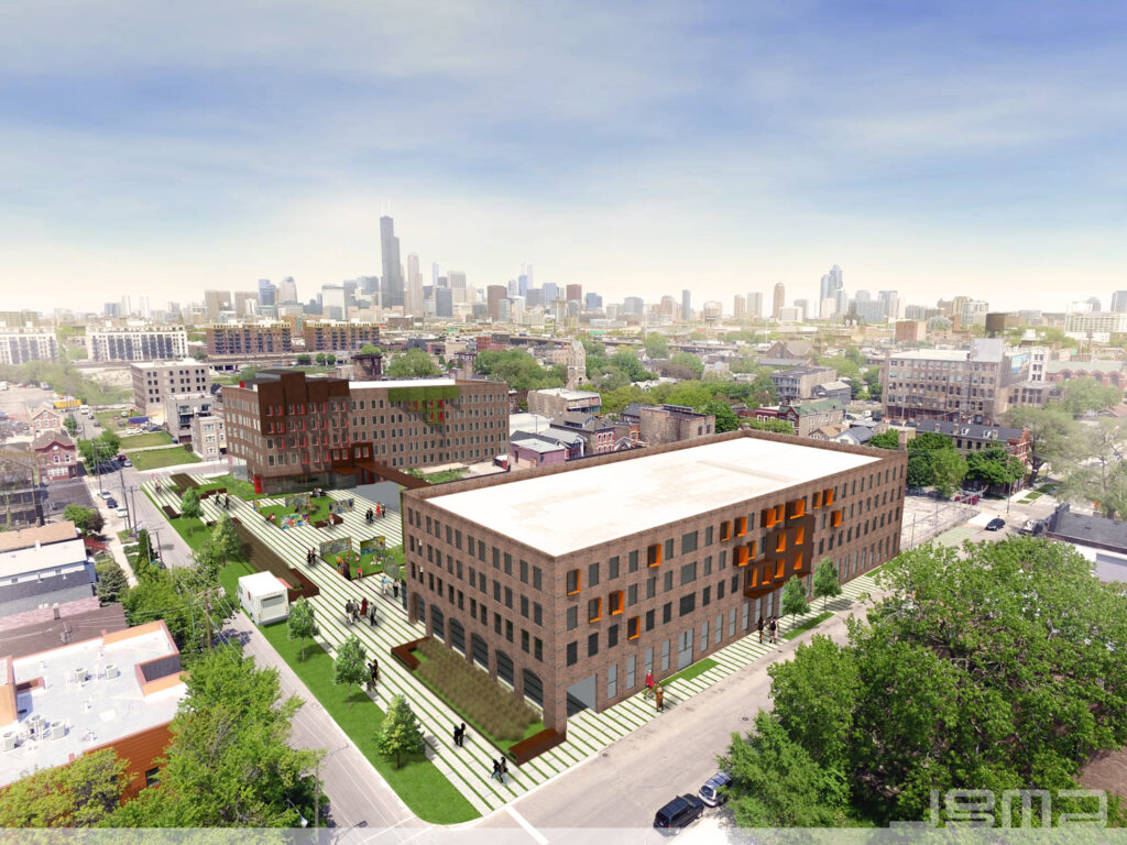 Transwestern has been retained by Condor Partners to provide leasing services for Mural Park, a multi-use office redevelopment located at 1901 and 1911 S. Sangamon St. in Chicago’s Pilsen neighborhood.