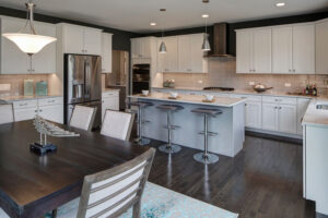 Kitchen islands are a standout feature at Lexington Towne at Arlington Heights, a new Lexington Homes development of 15 luxury single-family homes near downtown Arlington Heights.