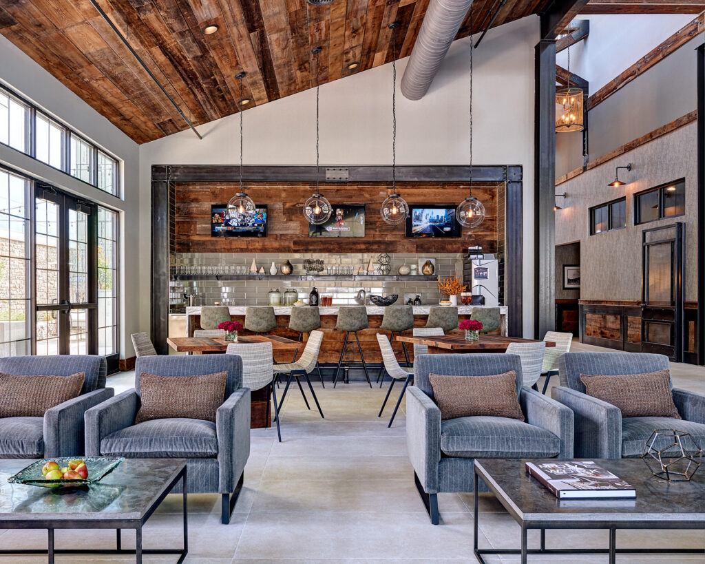  Mary Cook Associates used history for design inspiration in the clubhouse at Toll Brothers' Riverworks community in Phoenixville, Pa.