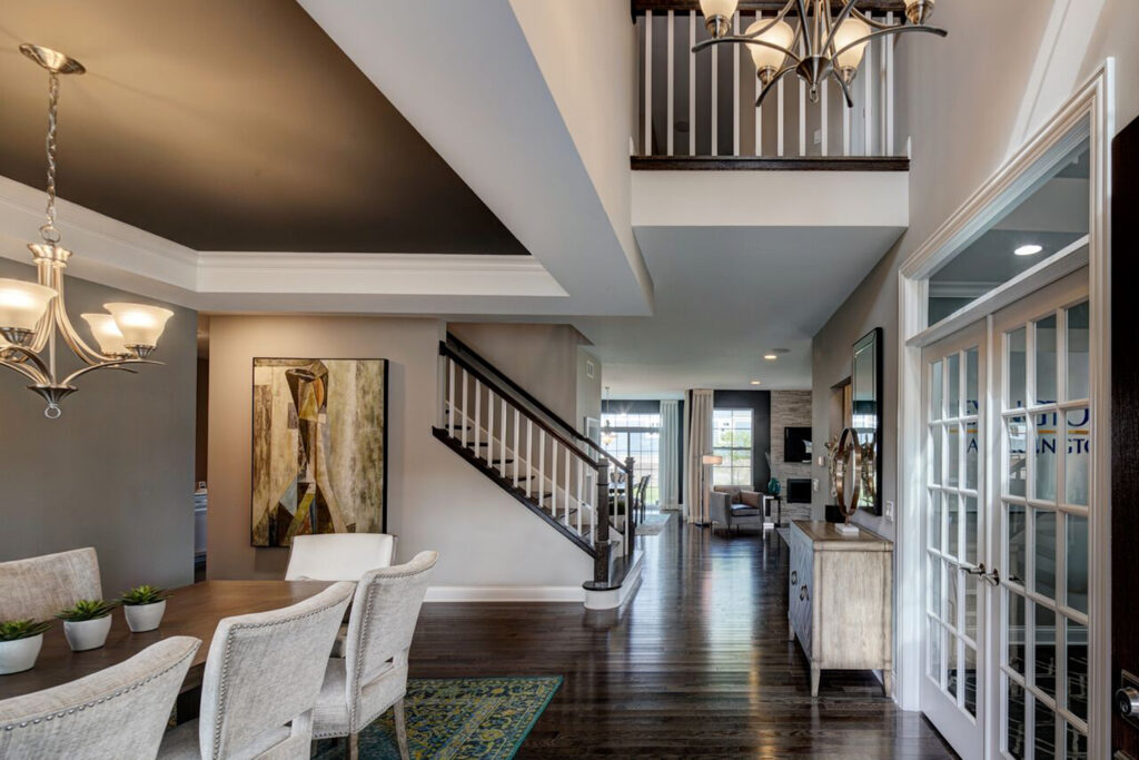A decorated model has debuted at Lexington Towne, a new community of 15 single-family homes near downtown Arlington Heights, Ill.