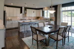 Kitchens at Lexington Towne, a new single-family home community near downtown Arlington Heights, Ill., by Lexington Homes, feature oversized kitchen islands, large pantries, a stainless steel appliance package and butler’s pantries, and are open to the family room.