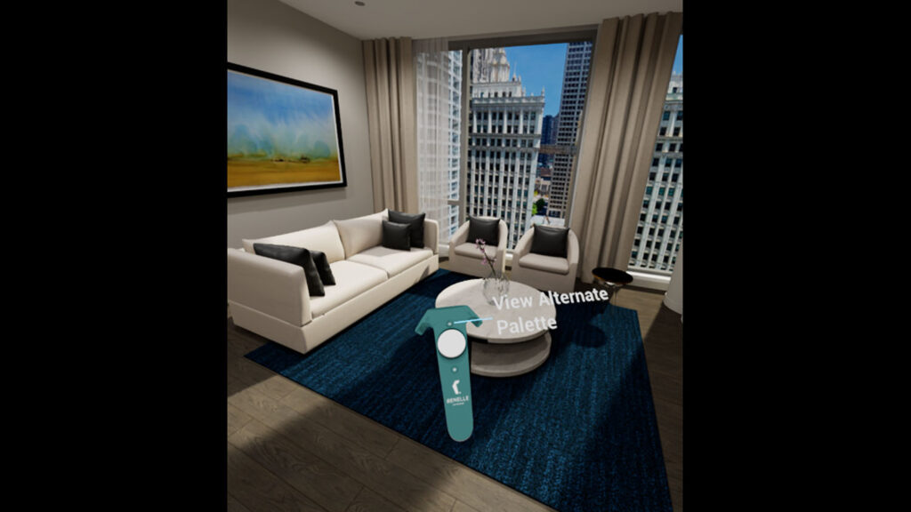 Belgravia’s Renelle VR-360 Model Home technology gives buyers a true-to-life experience allowing them to tour a residence and experiment with different finish options.