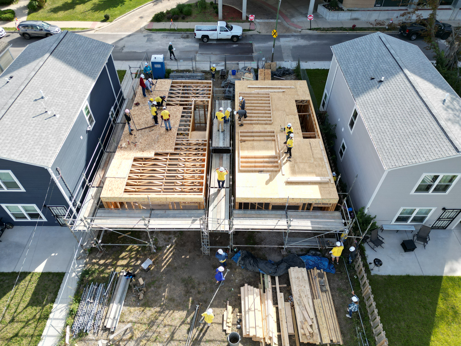 Baird & Warner Agents and Employees Help Advance Construction of Four